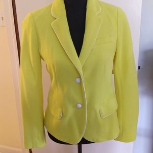 Gap Petite Yellow Cotton Blazer